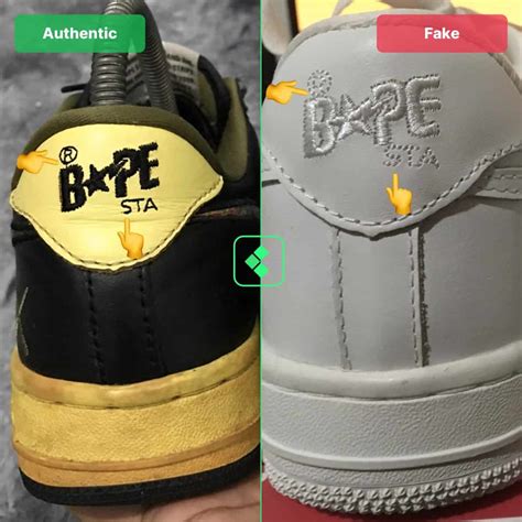 bape shoes real or fake|real and fake bape shoes.